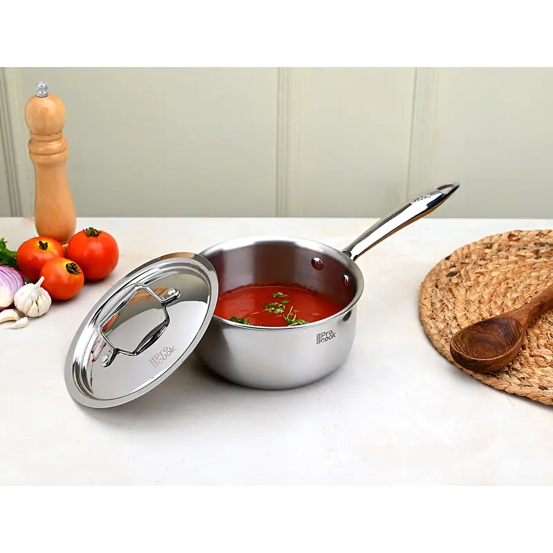Sauce Pan With Lid - Triply (Milton Procook)