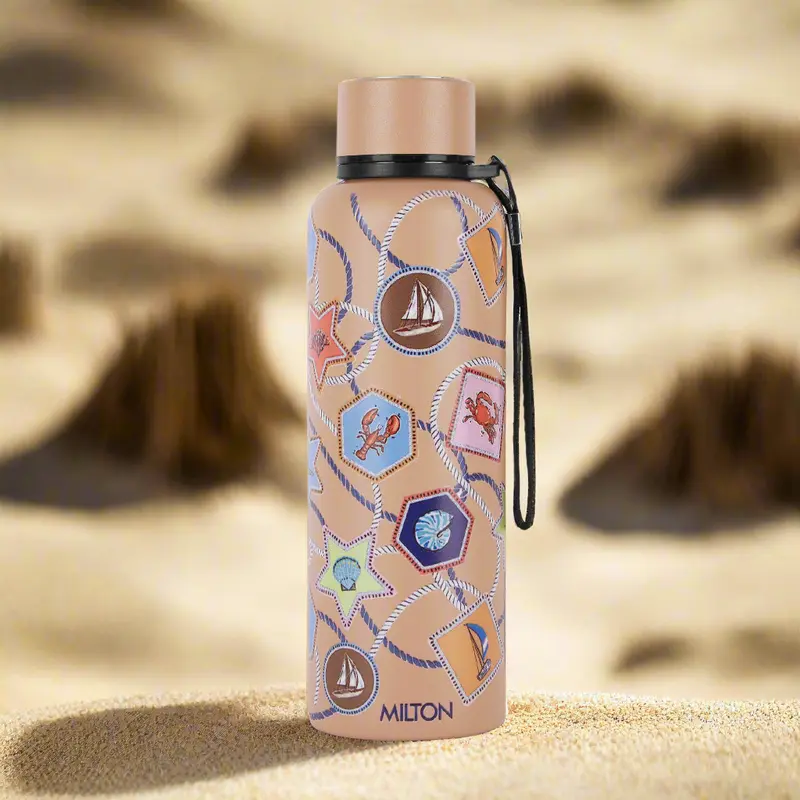 Sea Shore 3D UV Printed Aura Thermosteel Bottle (Milton)