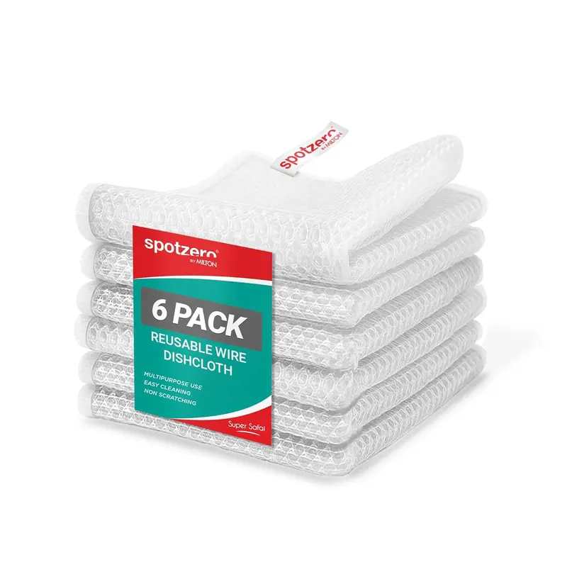 Non-Scratch Steel Wire Dish Cloth Set (Spotzero By Milton)