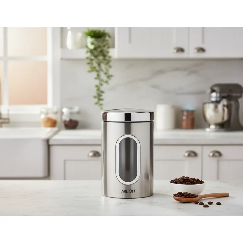 Steel Clear Round Jar (Milton)