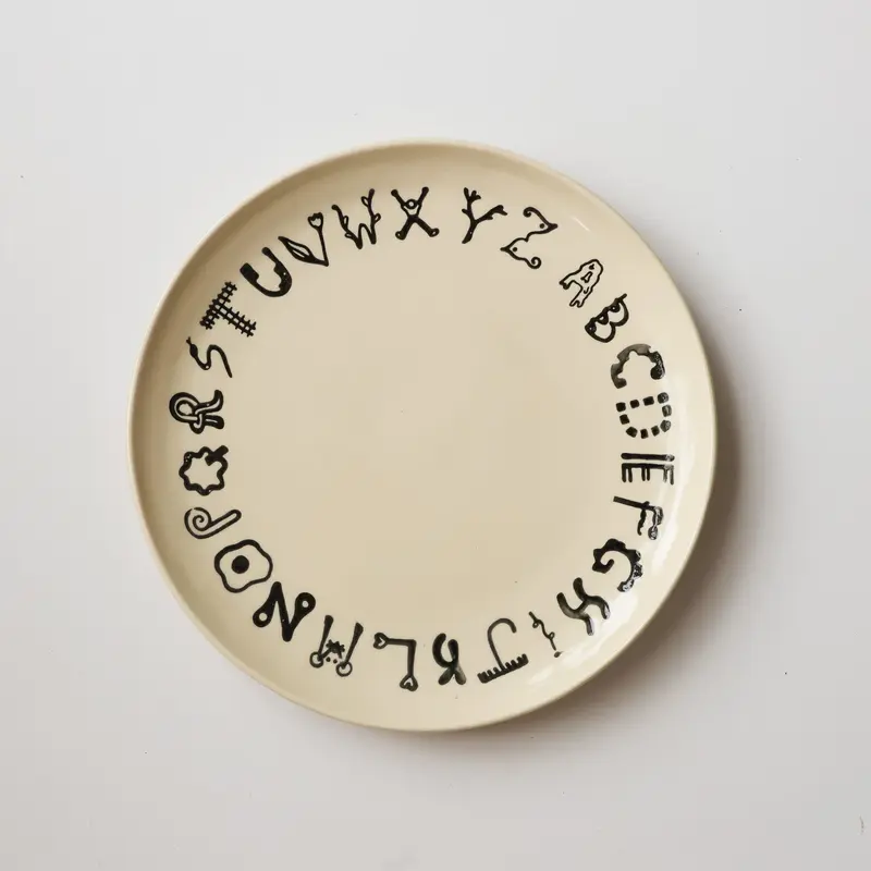 Alphabet plate