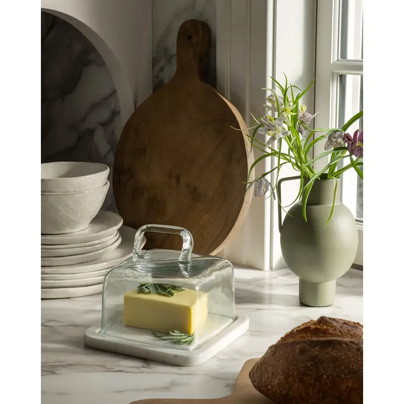 Glass & Marble Cloche