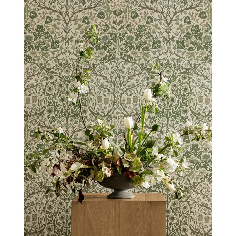 Morris & Co. x McGee & Co. Blackthorn Wallpaper