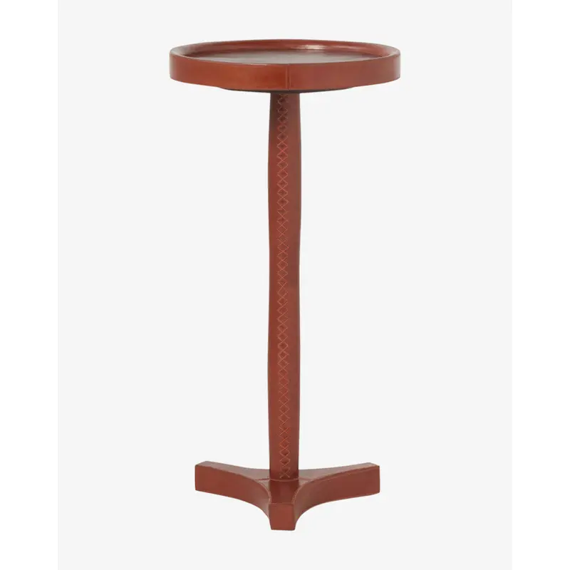 McCoy Leather Side Table