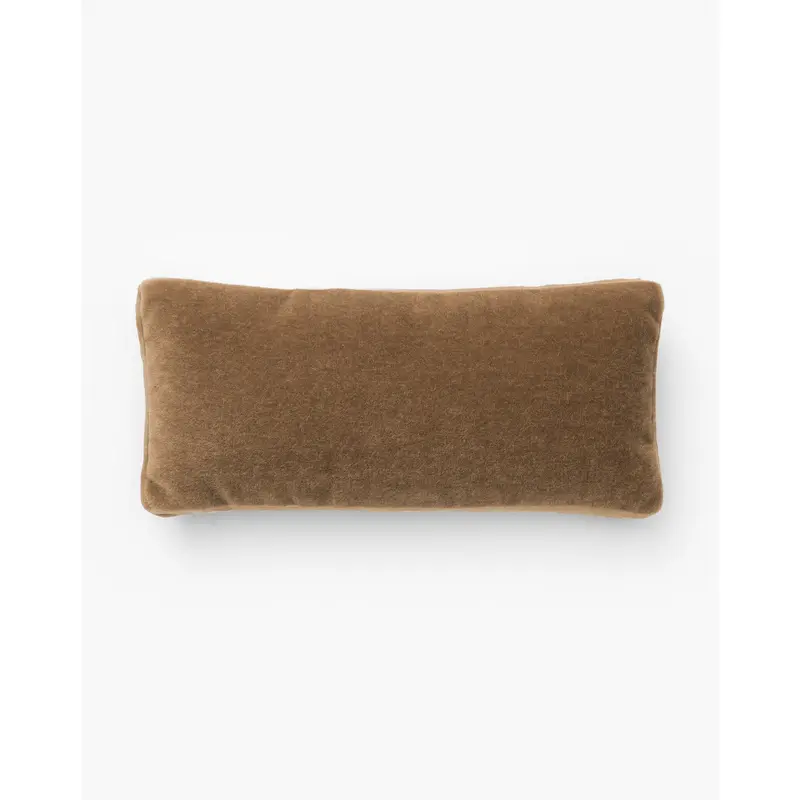 Mohair Pillow with Velvet Stripe