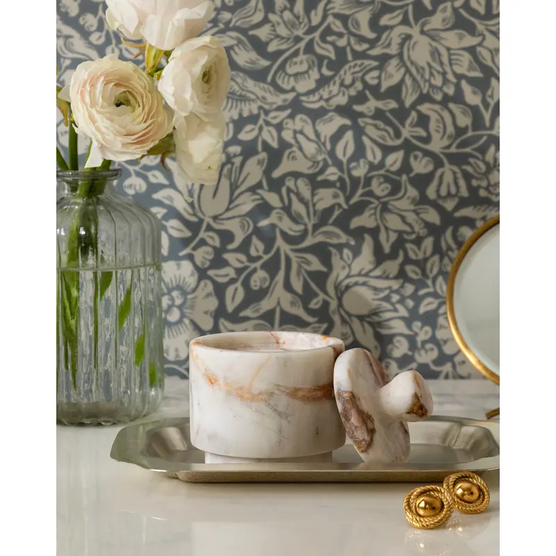 Verona Matte Marble Lidded Jar