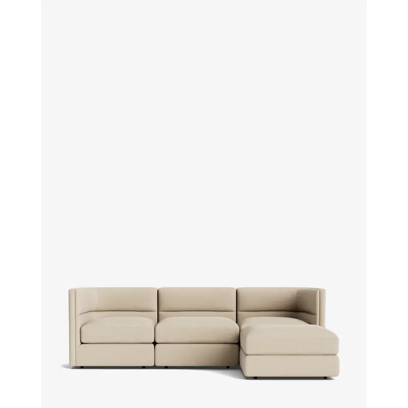 Claremont Modular Sofa with Ottoman 99"