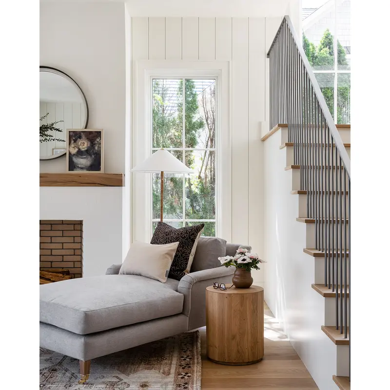 Lucille English Roll Arm Chaise Lounge