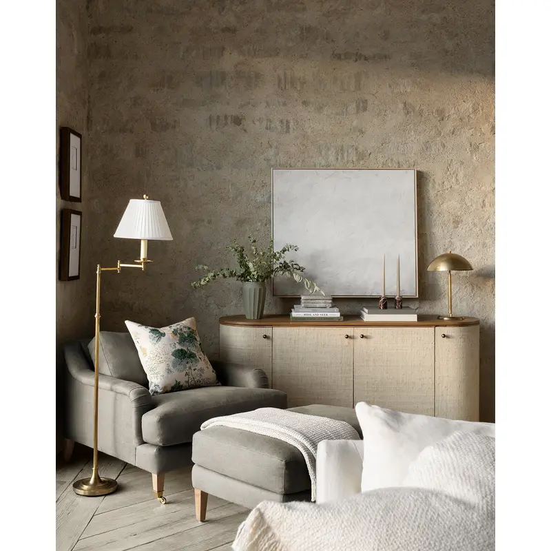 Lucille English Roll Arm Lounge Chair