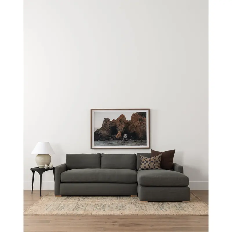 Macy Upholstered Chaise Sectional 101"