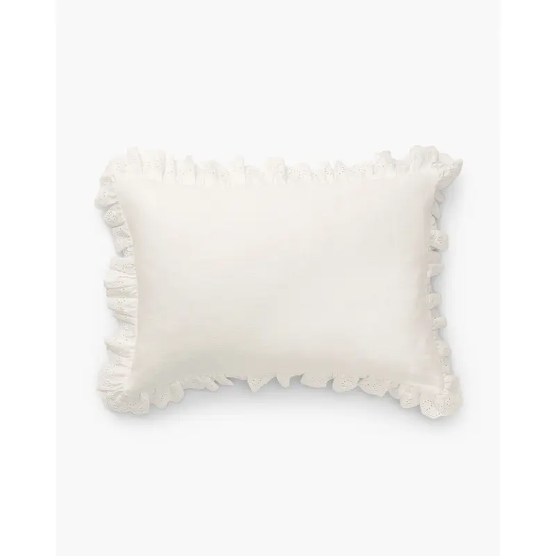 McGee & Co. x Loeffler Randall Delilah Broderie Trim Pillow Cover