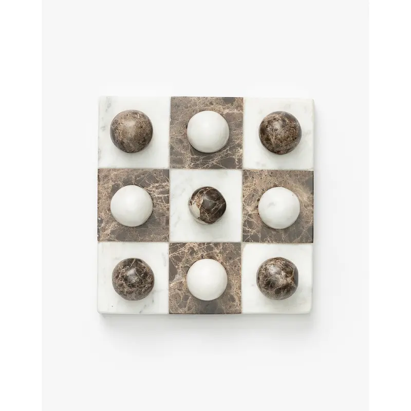 Marble Tic-Tac-Toe Board