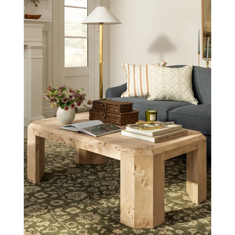 Rocio Burl Coffee Table