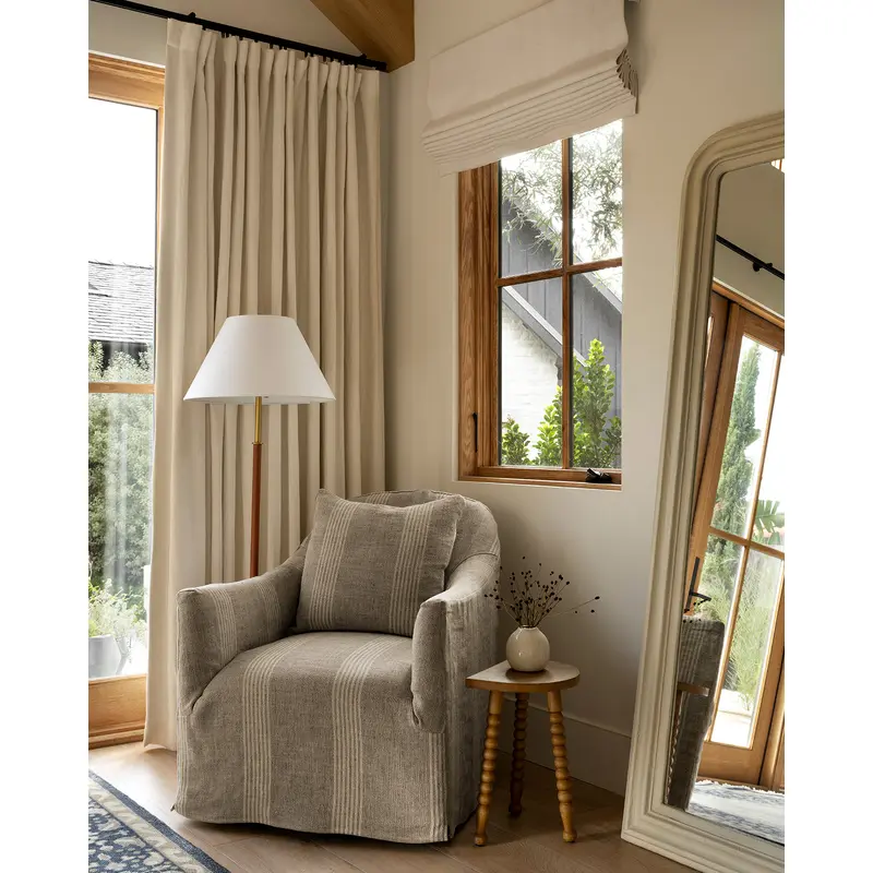 Trudeaux Slipcover Swivel Chair