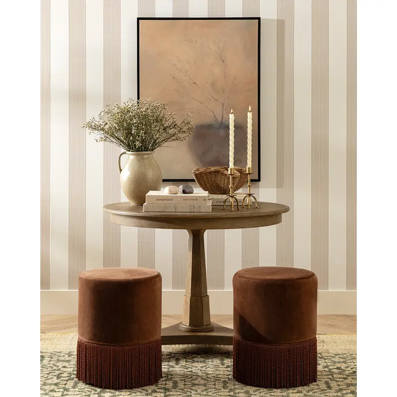 Leah Striped Sisal Wallpaper