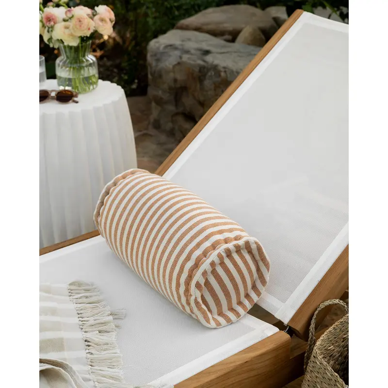 Striped Indoor/Outdoor Bolster Pillow
