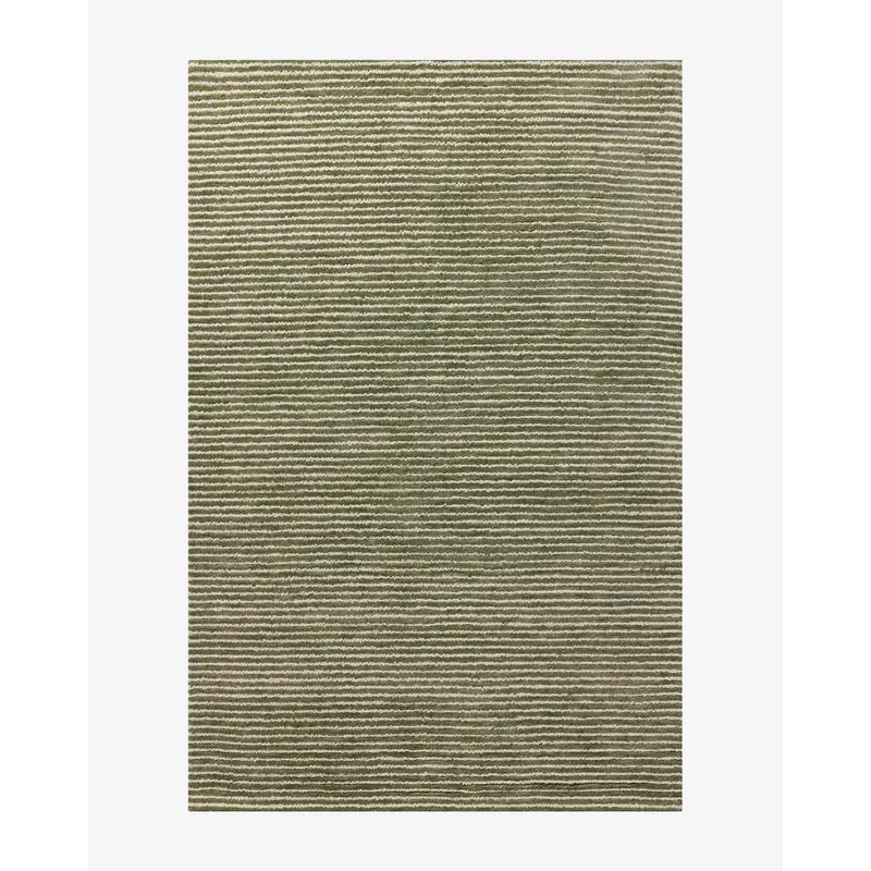 Inara Green Hand-Tufted Wool Rug
