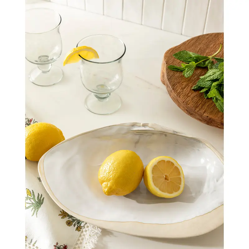 Shell Shaped Stoneware Dish