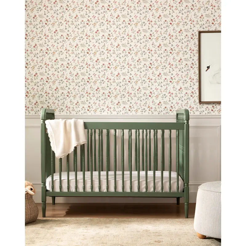 Liberty Namesake 3-in-1 Convertible Spindle Crib w/Toddler Bed Conversion Kit