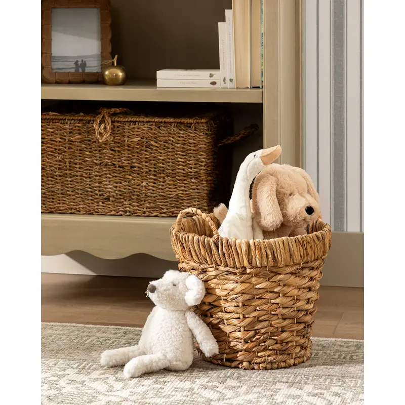 Water Hyacinth Baskets with Handles (Set of 2)