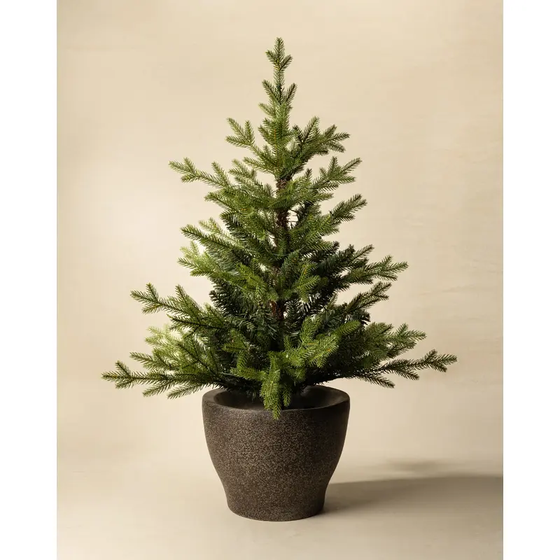 3' Norway Pre-Lit Faux Potted Tree