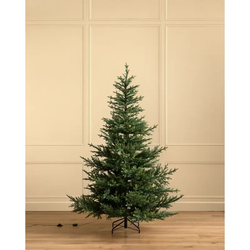 7' Norway Spruce Pre-Lit Faux Tree