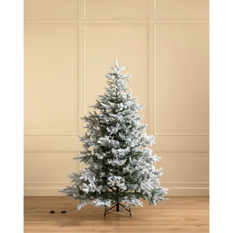 7' Snowy Grandis Fir Pre-Lit Faux Tree