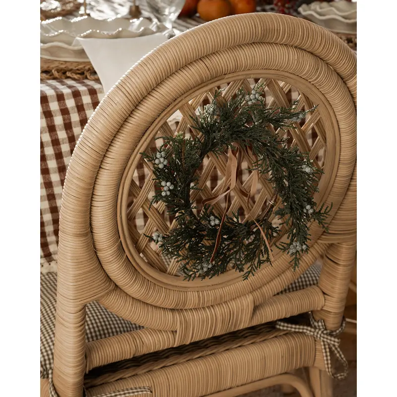 8" Blueberry & Juniper Faux Wreath