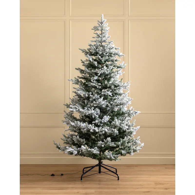 9' Snowy Grandis Fir Pre-Lit Faux Tree