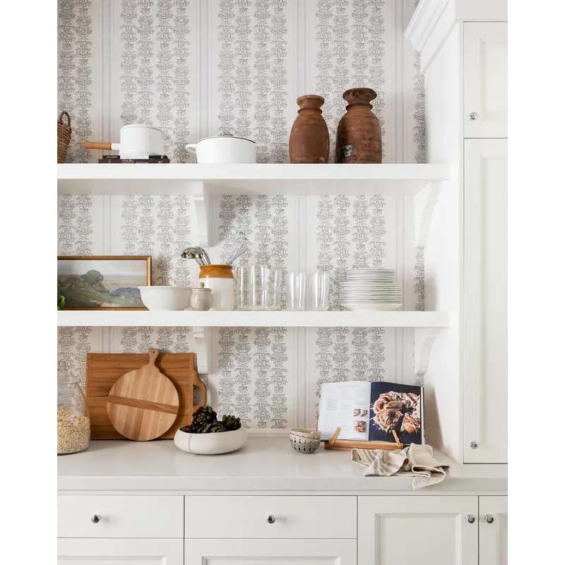 Demi Floral Stripe Wallpaper