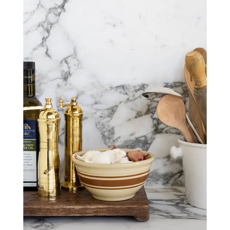 European Brass Pepper Mill