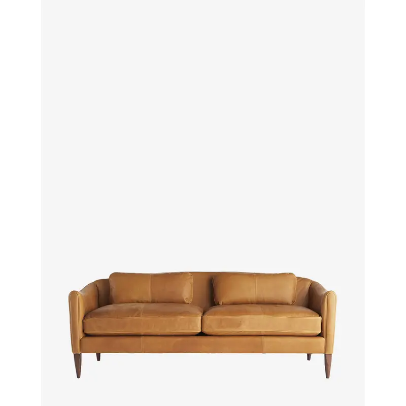 Warner Leather Sofa 80.5"