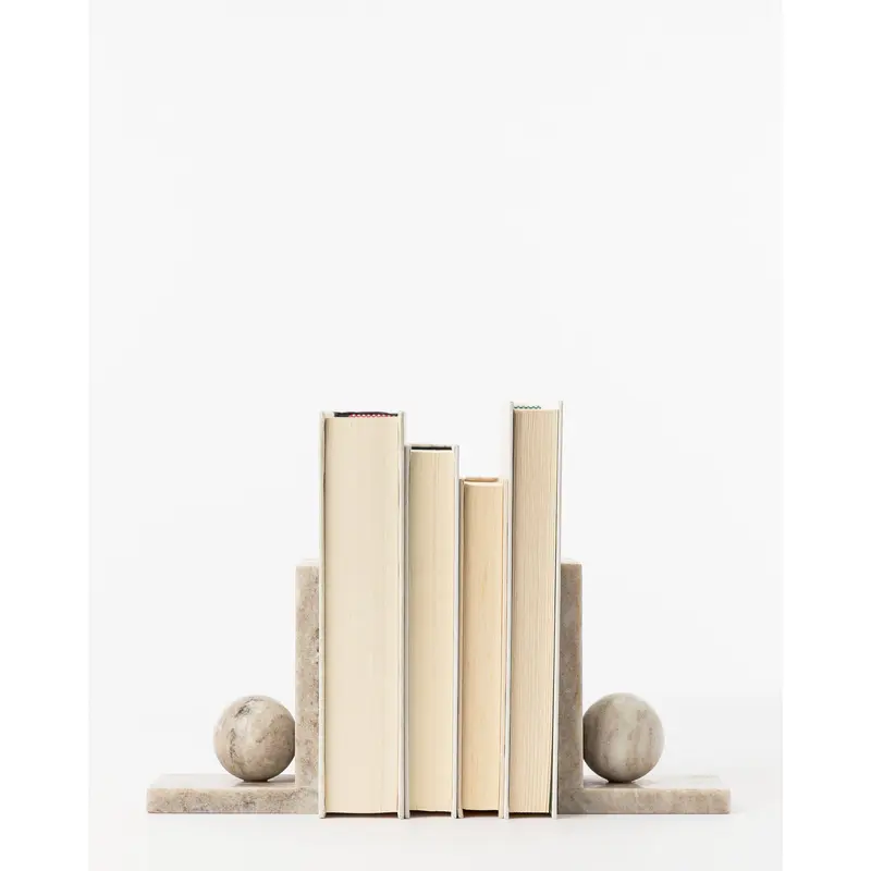 Adar Marble Bookends (Set of 2)