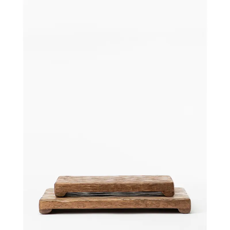 Mango Wood Rectangular Pedestal