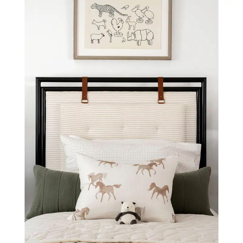 Watercolor Horses Pillow Cover