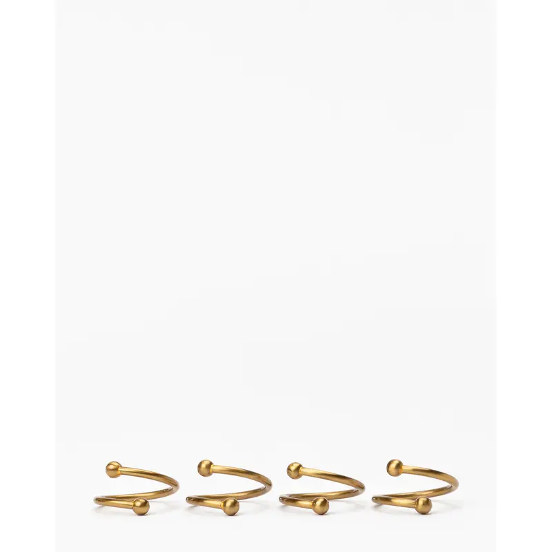 Kinne Metal Napkin Rings (Set of 4)