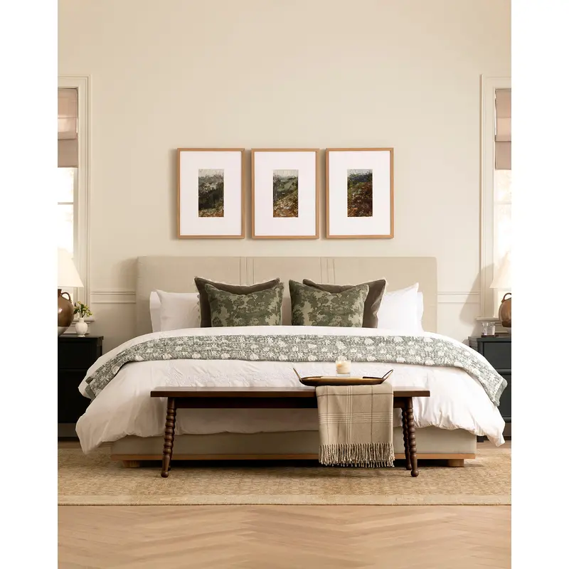 Taylor Pleated Bed (Ready to Ship)