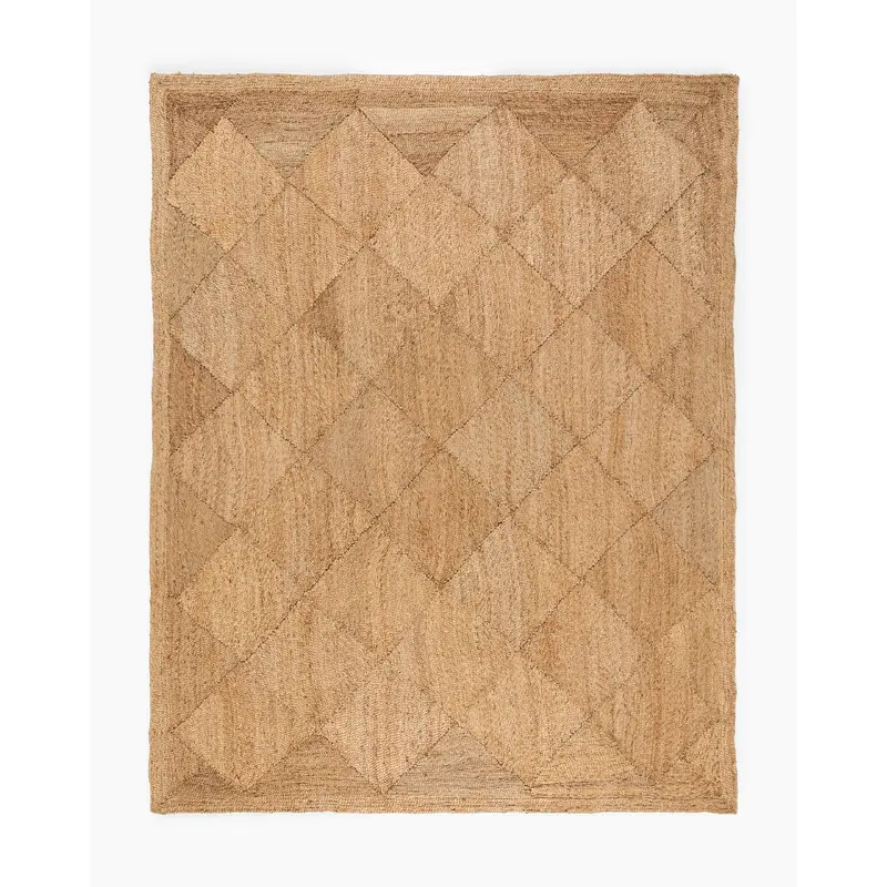 Diamond Braided Jute Rug