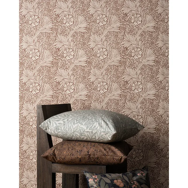 Morris & Co. x McGee & Co. Marigold Umber Wallpaper