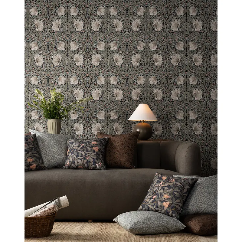 Morris & Co. x McGee & Co. Pimpernel Ink Wallpaper