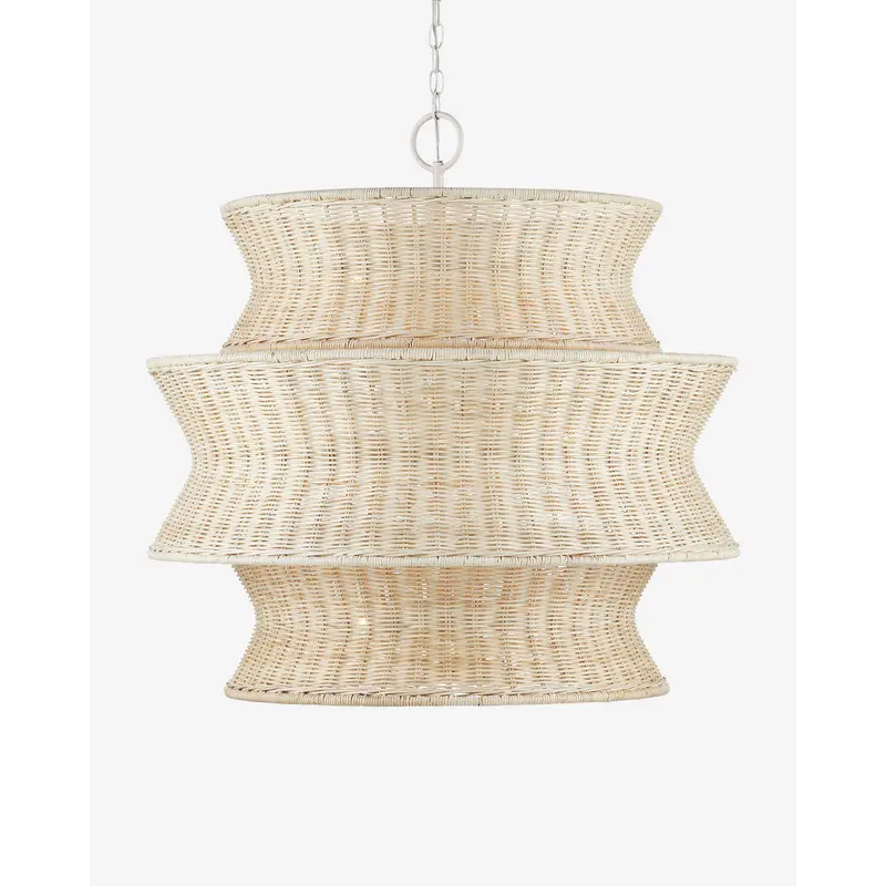 Phebe Rattan Chandelier