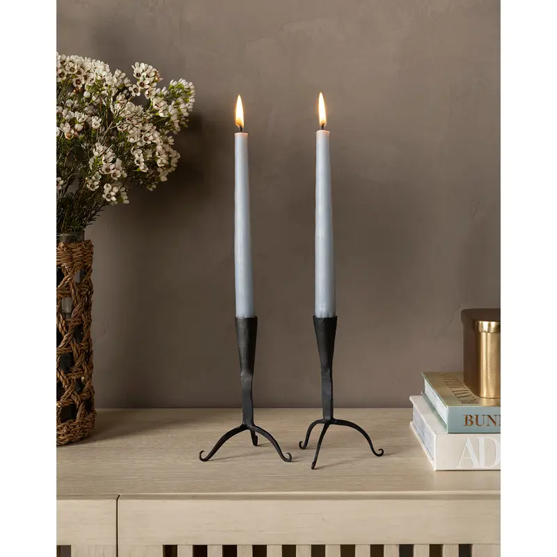 Light Gray Taper Candles (Set of 12)