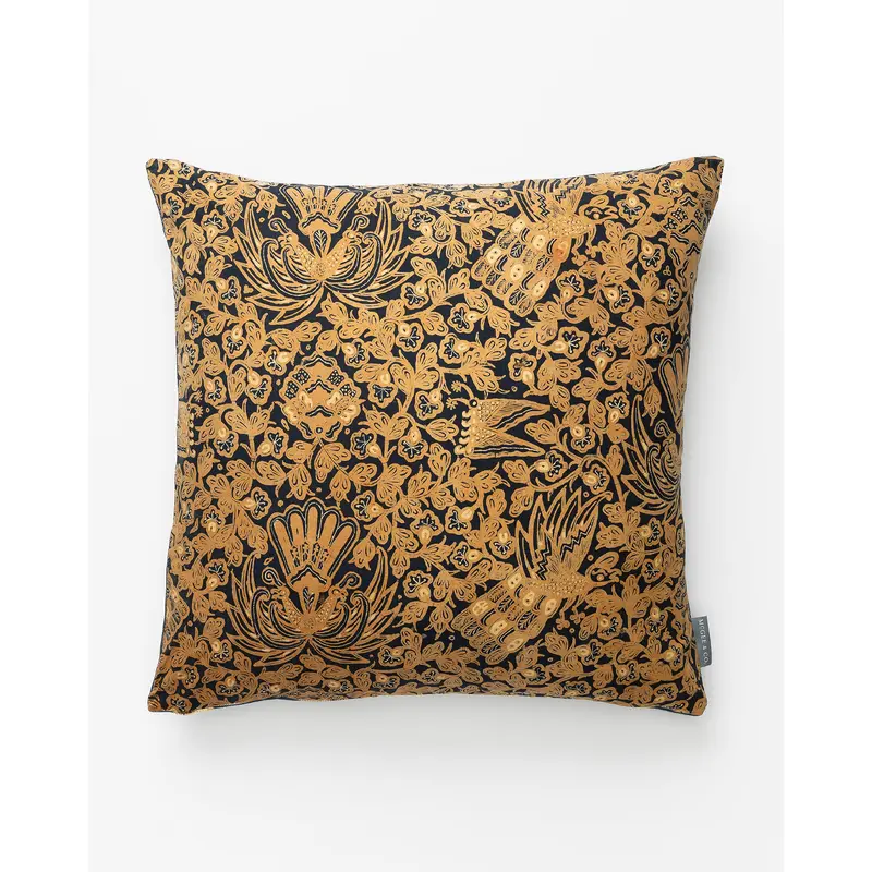 Vintage Gold Patterned Pillow Cover No. 4