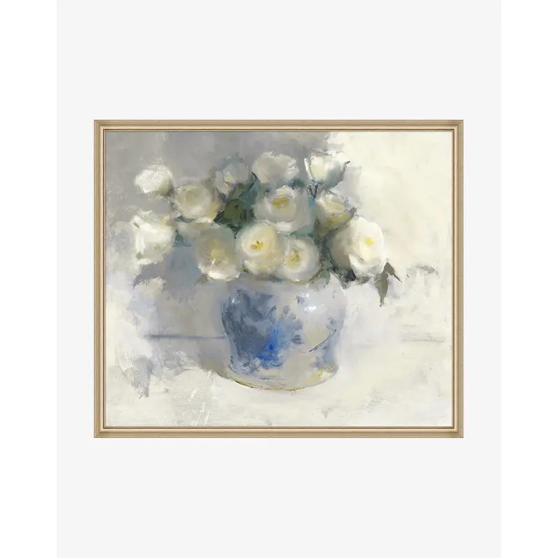 White Camellias by Leslie Dyas