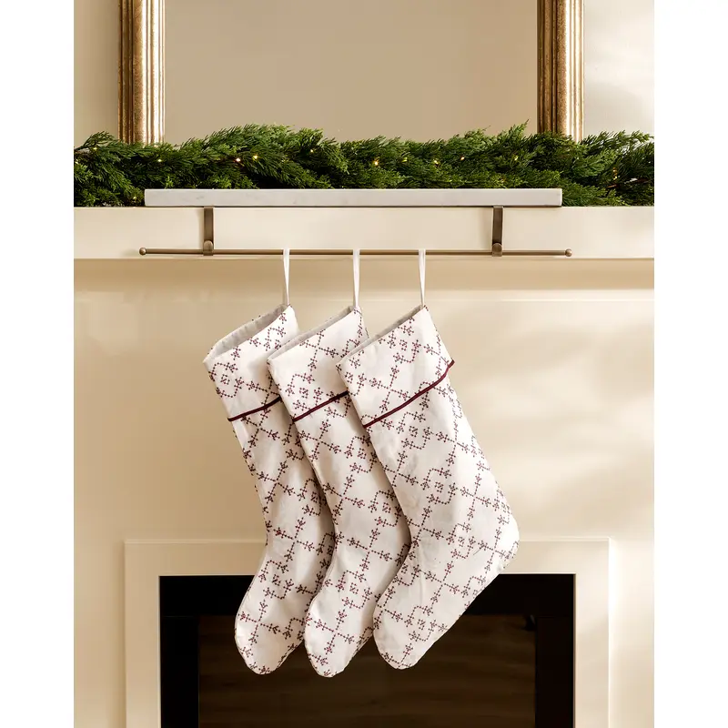 25" Marble Stocking Holder with Rod