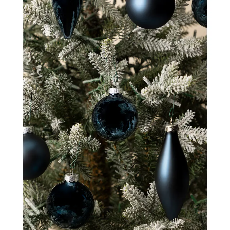 Assorted Ornaments Navy (Set of 10)