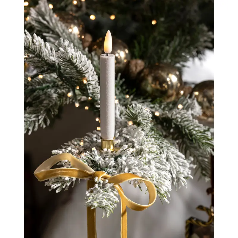 LED Candle Lights with Brass Clip (Set of 10)