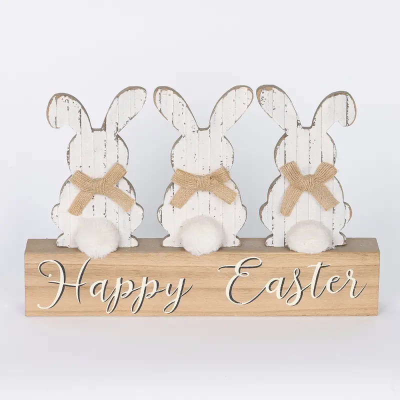 Easter Bunnies Set with Base