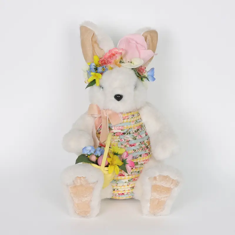 Easter Bunny in Multicolor Florals