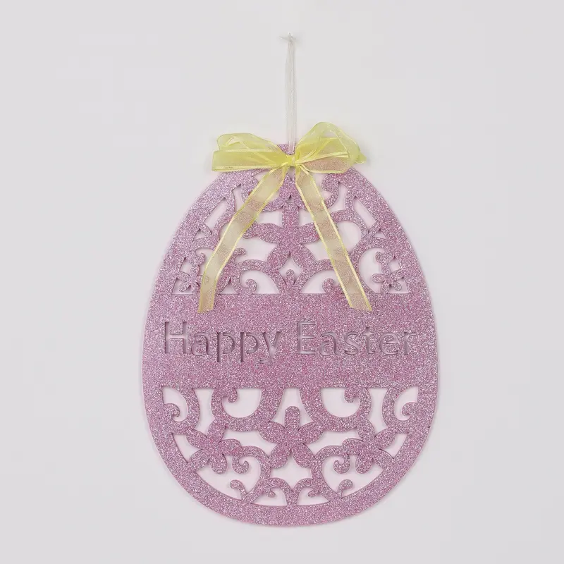 Easter Wall Hanging Egg Decor in Pink